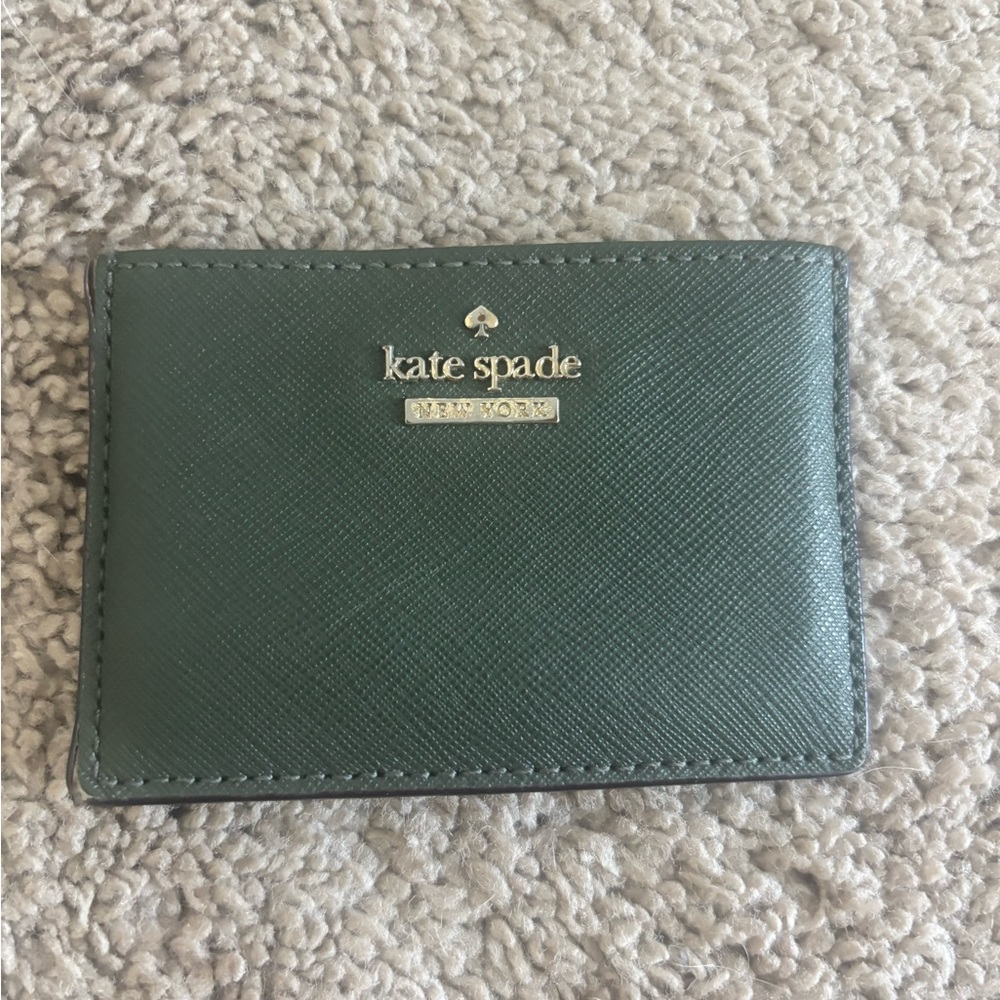 Kate Spade Forest Green Card Wallet